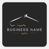 馬牧場 |ホースファーム スクエアシール (正面)