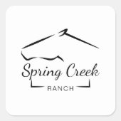 馬牧場 |ホースファーム スクエアシール (正面)