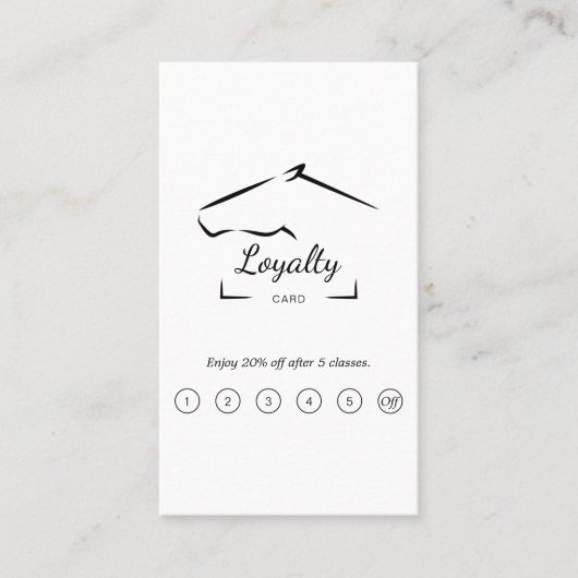 馬牧場 |ホースファーム ロイヤリティカード (正面)