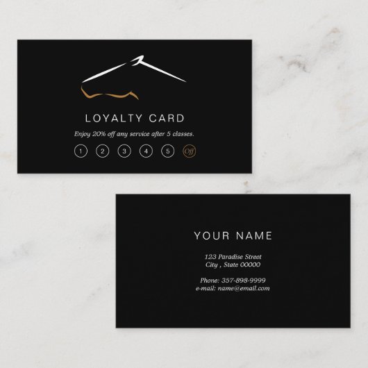 馬牧場 |ホースファーム ロイヤリティカード (正面/裏面)