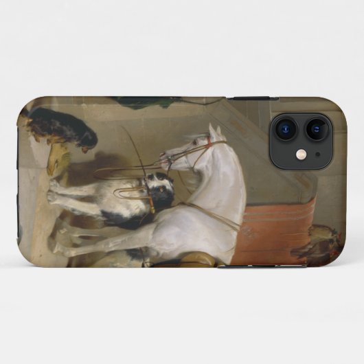 馬犬のお気に入り絵を描のアートランドセルのプロパティ Case-Mate iPhoneケース (裏面(横))