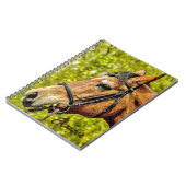 馬獣ポートレートパーソナライズされた名 ノートブック (左側)