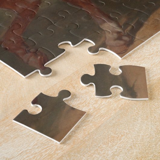 馬王室のの操ウマ科の作 ジグソーパズル (側面)