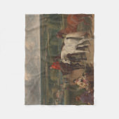 馬王室のの操ウマ科の作 フリースブランケット (正面)