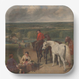 馬王室のの操ウマ科の作 ペーパープレート