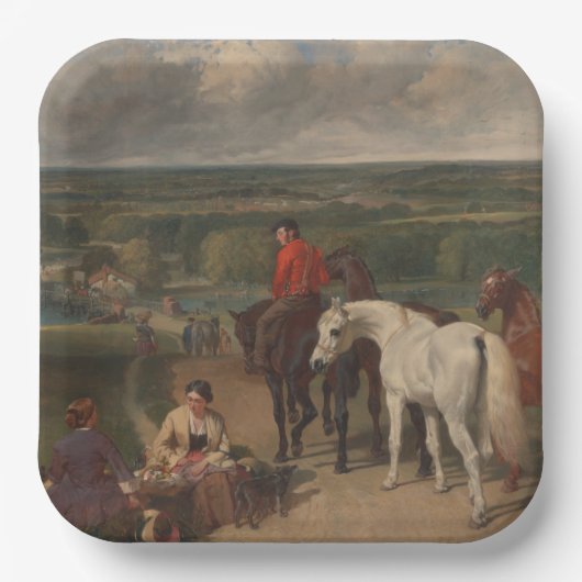 馬王室のの操ウマ科の作 ペーパープレート (正面)