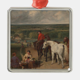 馬王室のの操ウマ科の作 メタルオーナメント