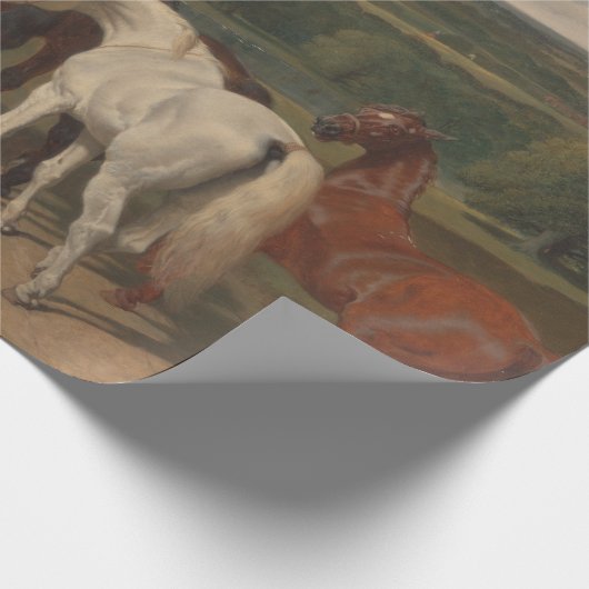 馬王室のの操ウマ科の作 ラッピングペーパー (角)