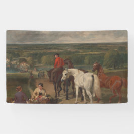 馬王室のの操ウマ科の作 横断幕