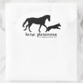 馬現象ロゴシール 楕円形シール (バッグ)