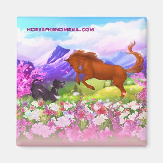 馬現象春磁石 マグネット (正面)