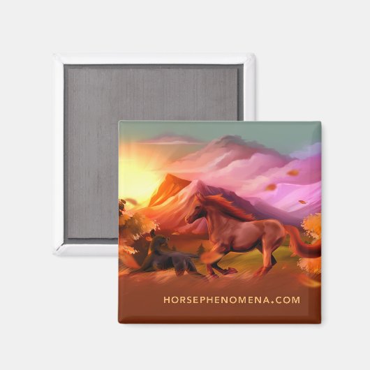 馬現象秋磁石 マグネット (正面/裏面)
