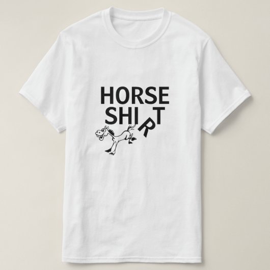 馬用シャツ Tシャツ (デザイン正面)