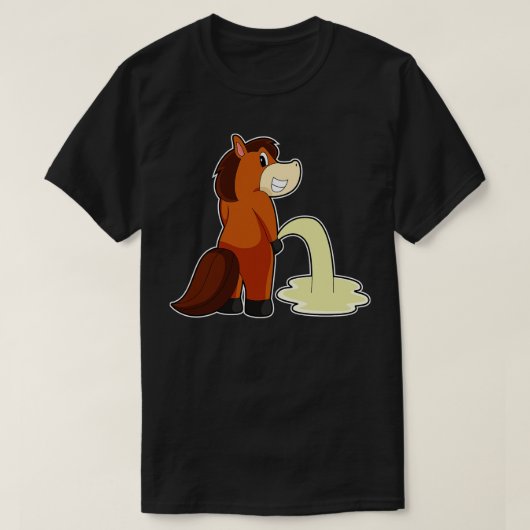 馬用トイレ Tシャツ (デザイン正面)