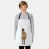 馬用音楽ヘッドホン エプロン (着用した状態)