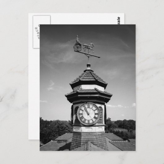 馬用風車及び時計塔 ポストカード (正面/裏面)