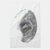 馬目反射クローズアップ キッチンタオル (縦)