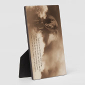 馬碑オリジナルスピリチュアル詩 フォトプラーク (側面)