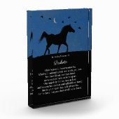 馬碑スピリチュアル詩名前をカスタムする フォトブロック (左)