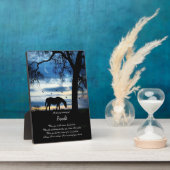 馬碑名前をカスタムするスピリチュアル詩 フォトプラーク (側面)