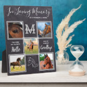 馬碑5パーソナライズされた写真ペットロス フォトプラーク (側面)