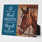 馬碑 – 馬術ギフト フォトプラーク (側面)