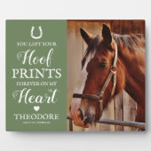 馬碑 – 馬術グリーン フォトプラーク (正面)