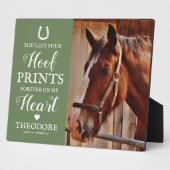 馬碑 – 馬術グリーン フォトプラーク (側面)