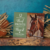 馬碑 – 馬術グリーン フォトプラーク (側面)