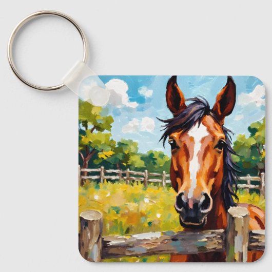 馬磁石 キーホルダー (正面)