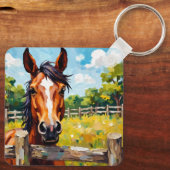 馬磁石 キーホルダー (裏面)