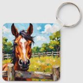 馬磁石 キーホルダー (裏面)