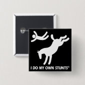 馬私の自身の発育阻害 缶バッジ (正面&裏面)