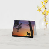 馬空白の札カード カード (黄色い花)