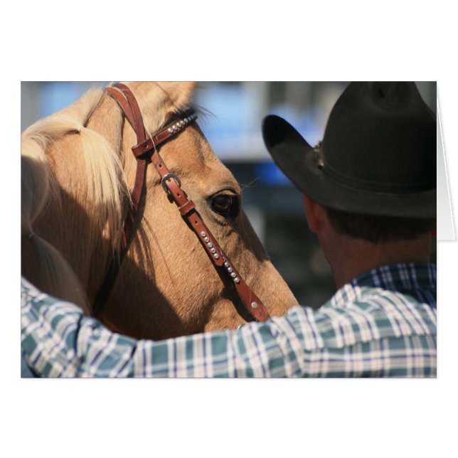 馬立て西カード付きカウボーイ (正面横)