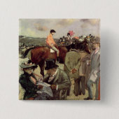 馬競争、c.1890 缶バッジ (正面)