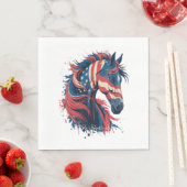 馬系米国国旗 スタンダードランチョンナプキン (インサイチュ)