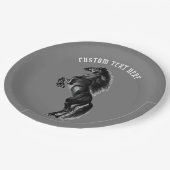 馬紙プレートとカスタム文字 ペーパープレート (アングル)