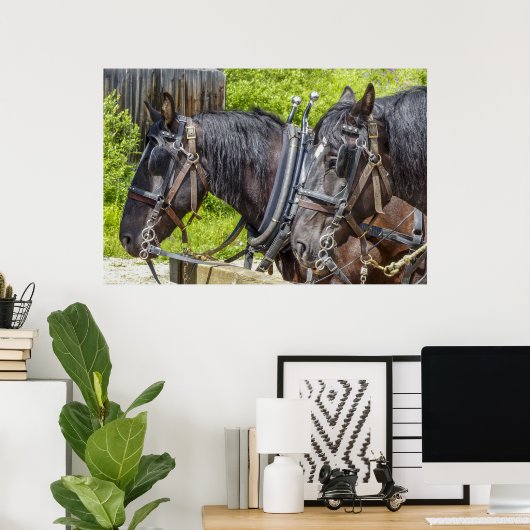 馬素晴らしの馬具 ポスター (ホームオフィス)