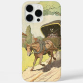 馬素朴と乳母車図解入りの、写真付きの Case-Mate iPhoneケース (裏面)