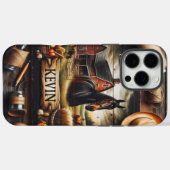 馬素朴と赤い納屋と Case-Mate iPhoneケース (裏面 (横))