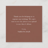 馬素朴ミニマル靴 | QRコード共有ザラブ エンクロージャーカード (裏面)