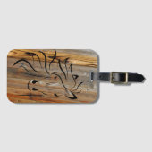 馬素朴乗り木 ラゲッジタグ (正面横)