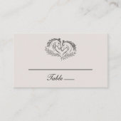 馬素朴国ウェスタン結婚ズ・エスコート プレイスカード (正面)