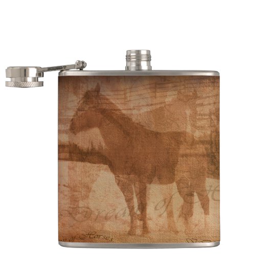 馬素朴好きウマ科ののための芸術 フラスク (オープン)