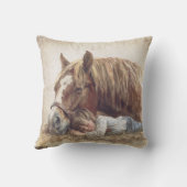 馬素朴眠り子カントリーファーム クッション (裏面)