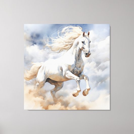 馬素朴芸:水の喜びの分野 キャンバスプリント (正面)