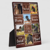 馬素朴記念ペットロスカスタム6写真 フォトプラーク (側面)