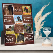 馬素朴記念ペットロスカスタム6写真 フォトプラーク (側面)