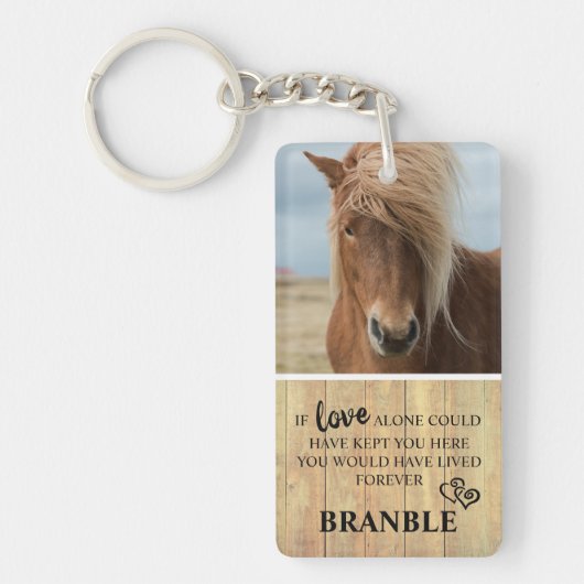 馬素朴記念写真記念 キーホルダー (正面)